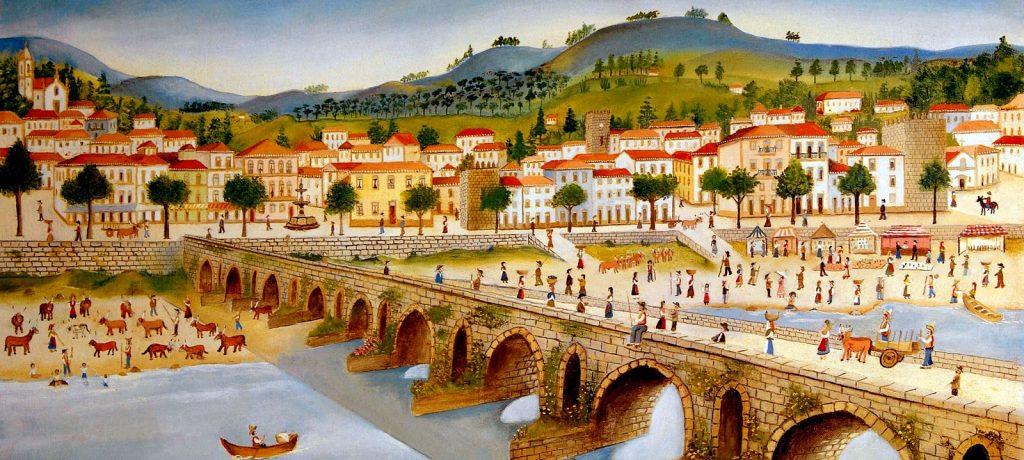 Ponte de Lima - Naïve Oil by Albino José Moreira