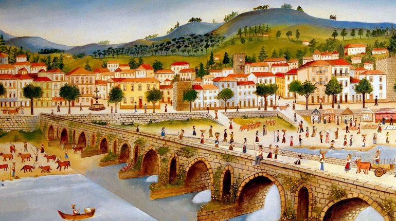 Ponte de Lima - Naïve Oil by Albino José Moreira
