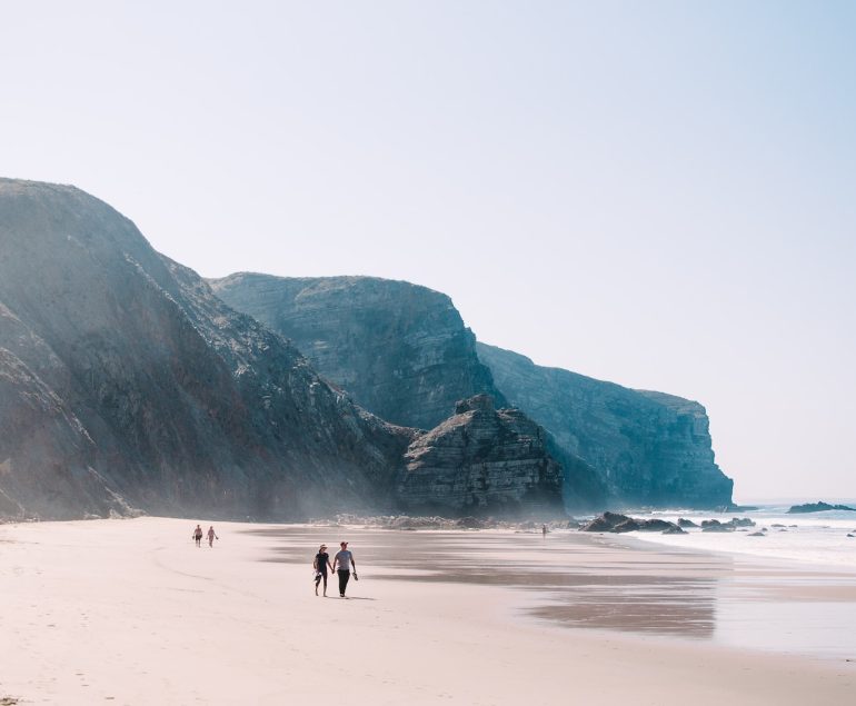 people in beach